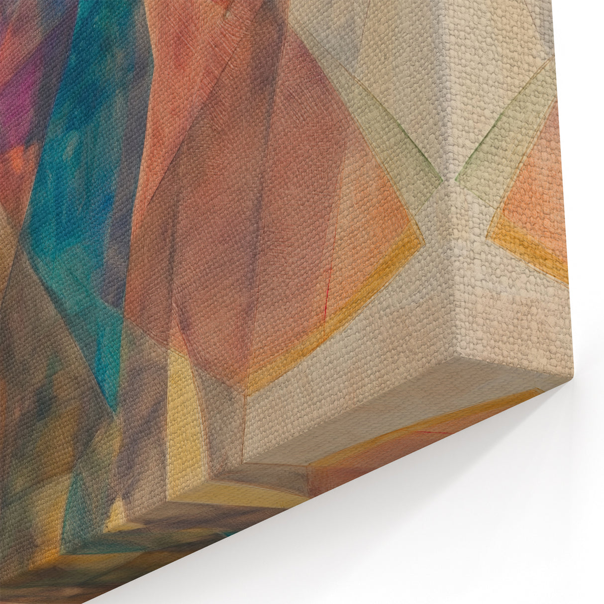 Colorful Abstract Figurative Paintings – Geometric Human Form Art