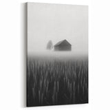 Foggy Barn Landscape - Fine Art Photography Framed Prints