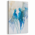 Contemporary Figurative Canvas Art – Ethereal Blue Watercolor Design