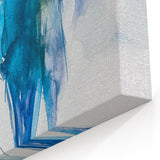 Contemporary Figurative Canvas Art – Ethereal Blue Watercolor Design