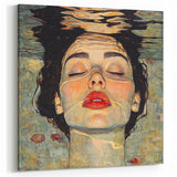 Unique Abstract Human Form Artwork – Serene Water Reflection Art