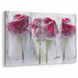 Frozen Roses Elegance - Fine Art Photography Acrylic Prints