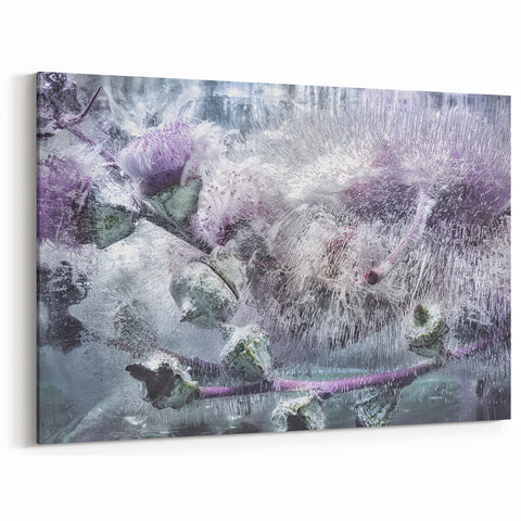 Frozen Botanical Elegance - Fine Art Photography Canvas Prints