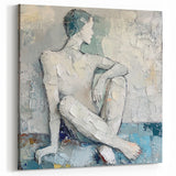 Textured Abstract Figurative Wall Art – Serene Human Form