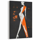 Bold Minimalist Abstract Figurative Wall Art – Striking Silhouette