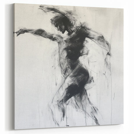 Expressive Abstract Figurative Wall Art – Motion and Grace