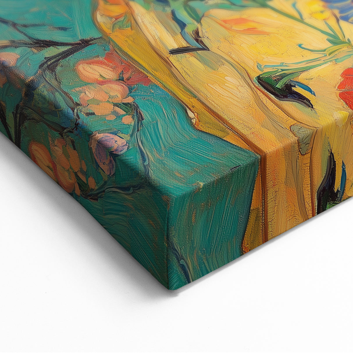 Elegant Abstract Figurative Wall Art – Floral Gold Aesthetic