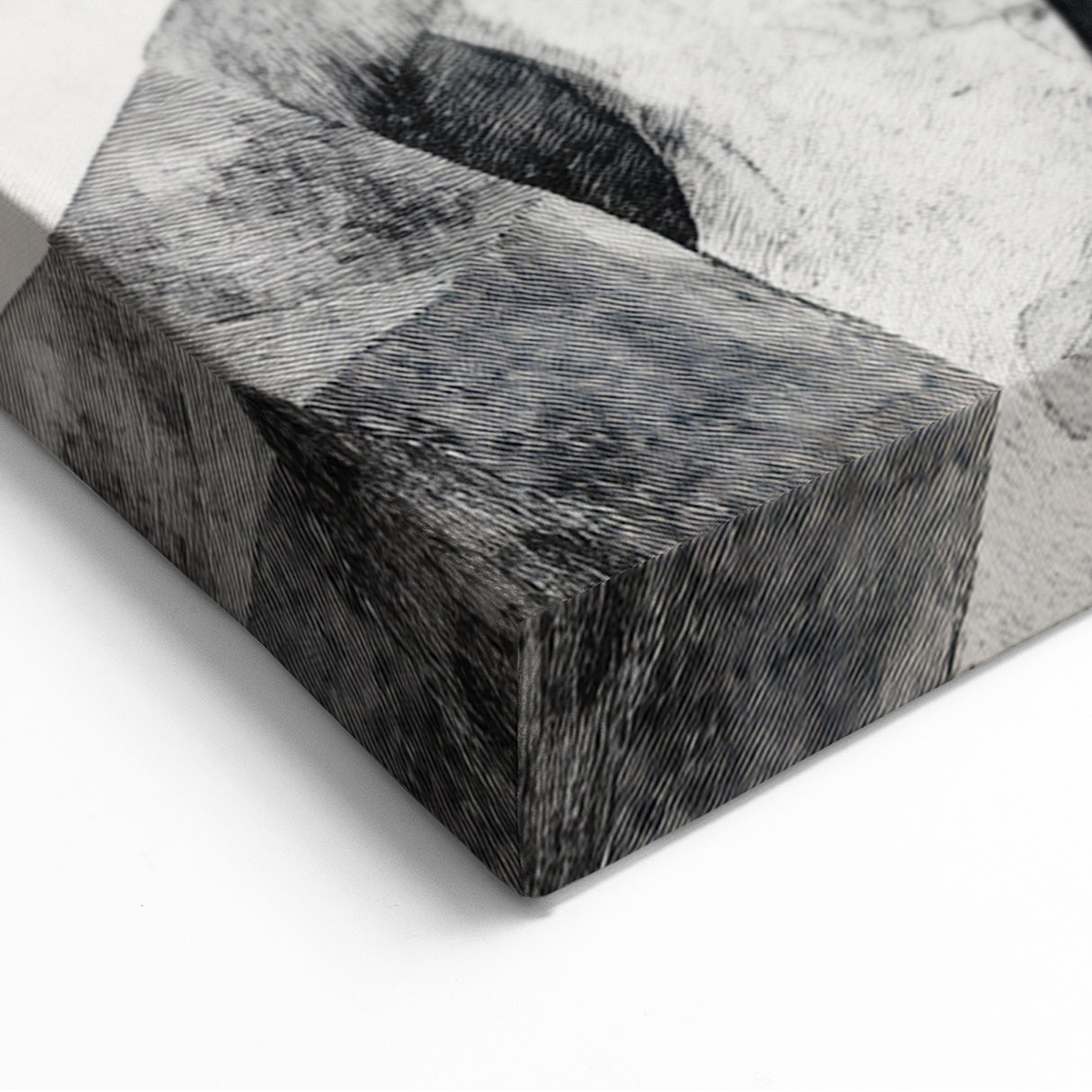 Cubist Abstract Figurative Wall Art – Monochrome Elegance