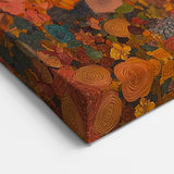 Floral Abstract Figurative Wall Art – Golden Serenity