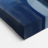 Emotional Abstract Figurative Wall Art – Embrace in Blue