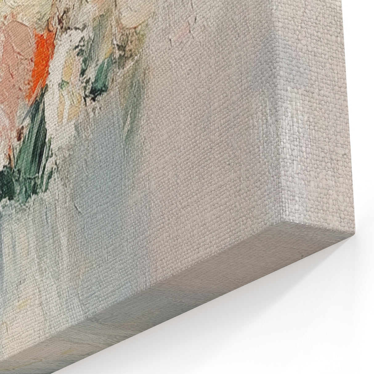 Minimalist Abstract Floral Wall Art – Elegant Pastel Canvas Print