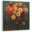 Vibrant Abstract Floral Wall Art – Bold Botanical Canvas Print