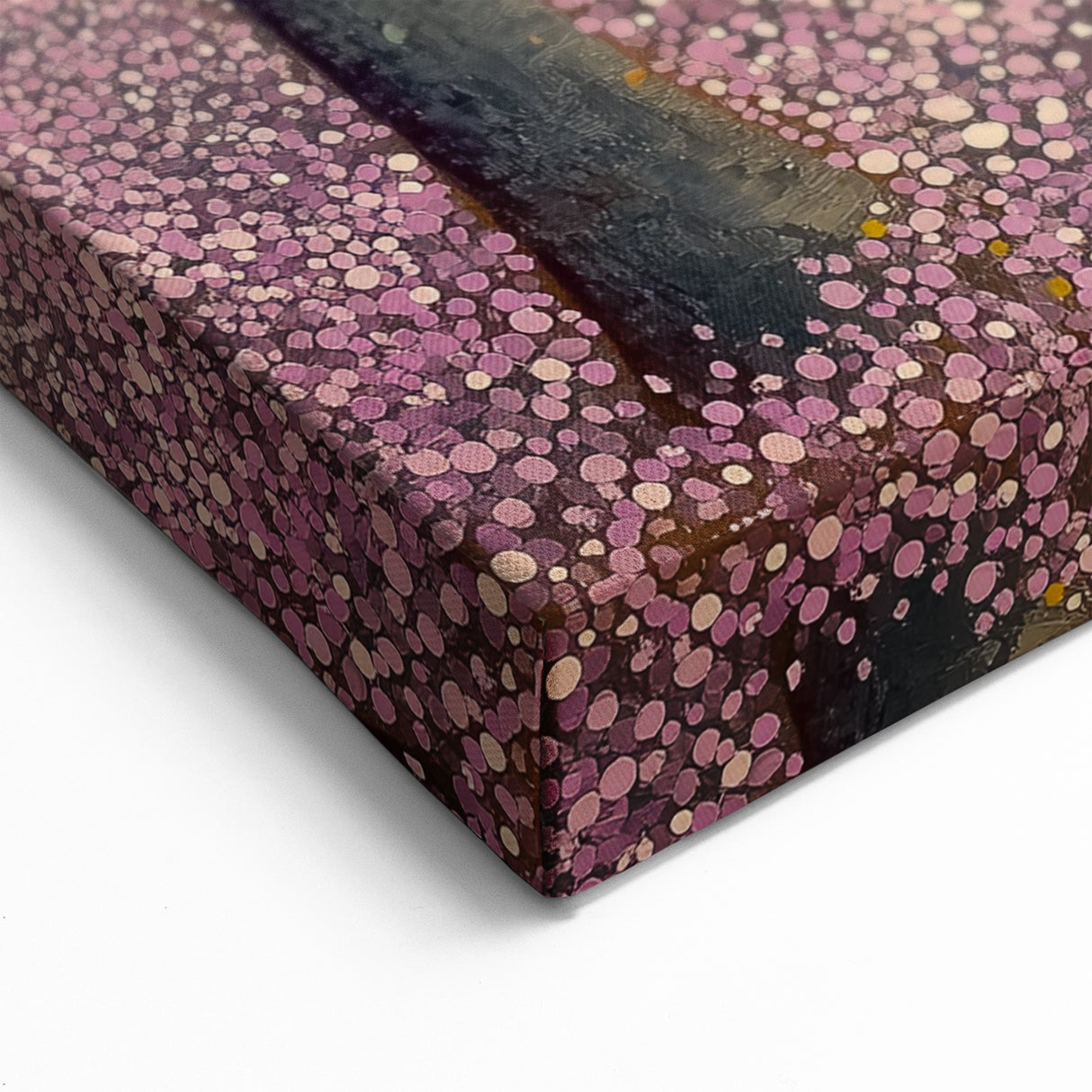 Golden Forest Abstract Wall Art – Soft Floral Nature Canvas Print