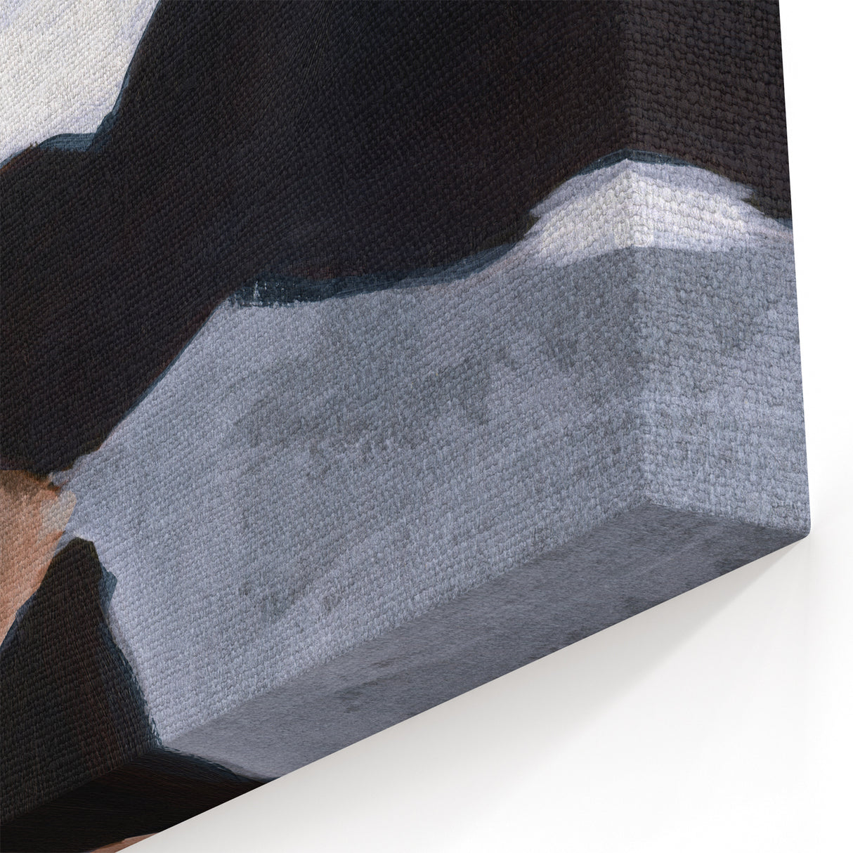 Modern Abstract Wall Art - Neutral Geometric Canvas Print