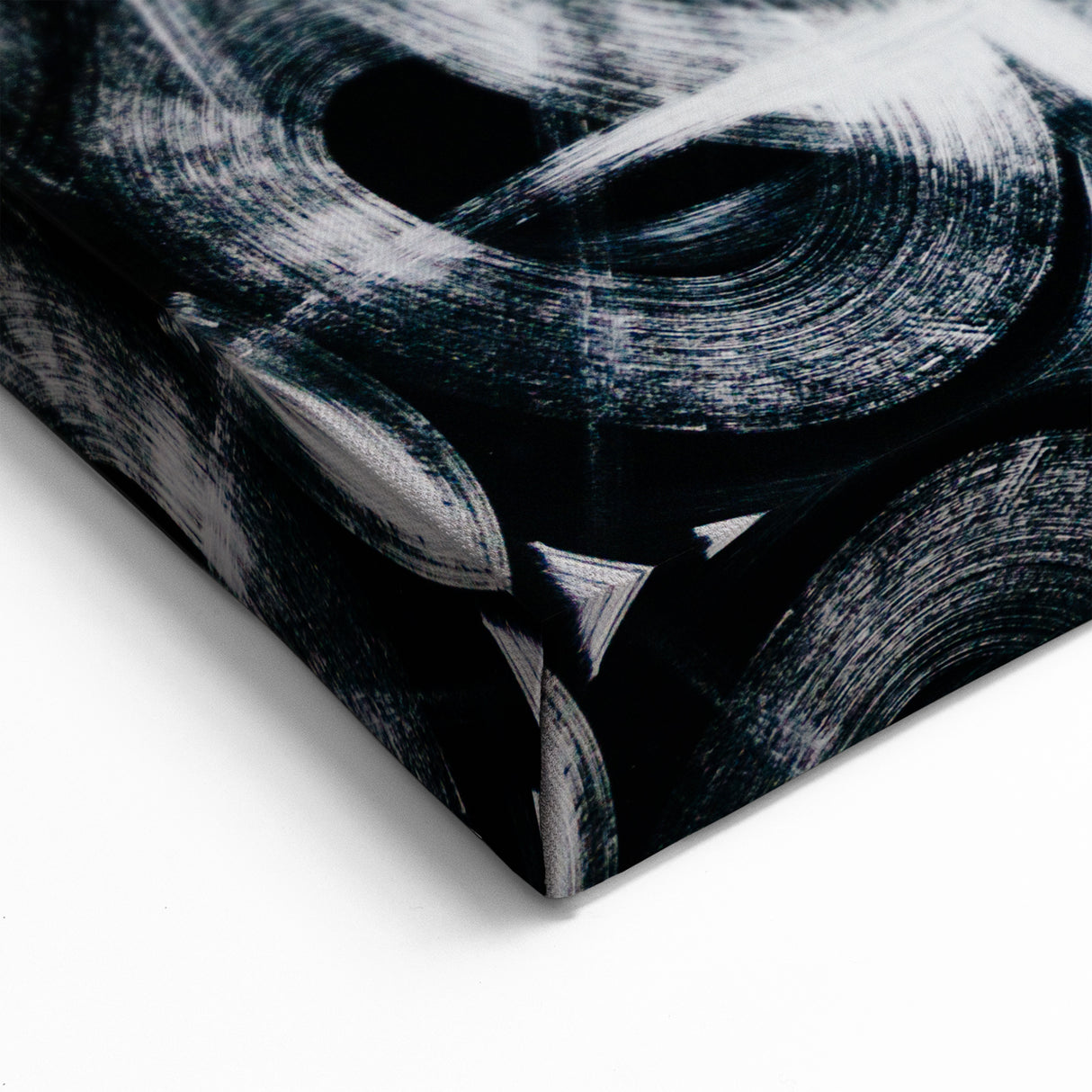 Bold Abstract Wall Art - Black, White, and Gold Modern Canvas Print