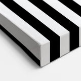 Modern Geometric Abstract Wall Art - Black and White Line Art