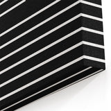 Minimalist Black and White Abstract Wall Art - Linear Geometric Print