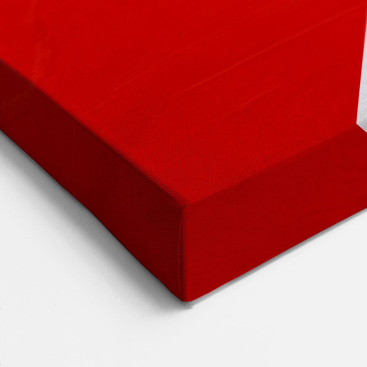 Bold Geometric Abstract Wall Art - Red, Black, and White Print