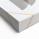 Earthy Abstract Wall Art - Brown, Gray, and Gold Geometric Print