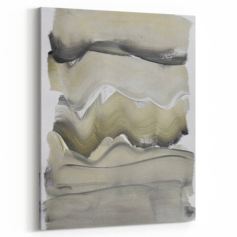 Minimalist Abstract Wall Art - Earthy Tones and Textured Brushstrokes