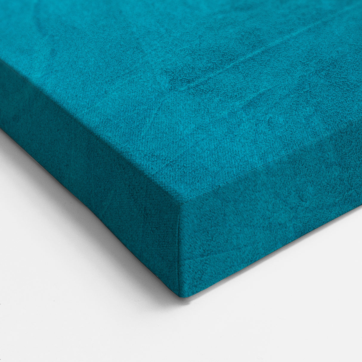 Vibrant Abstract Wall Art - Blue, Orange, and White Geometric Print