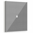 Modern Abstract Wall Art – Optical Illusion Black & White Print