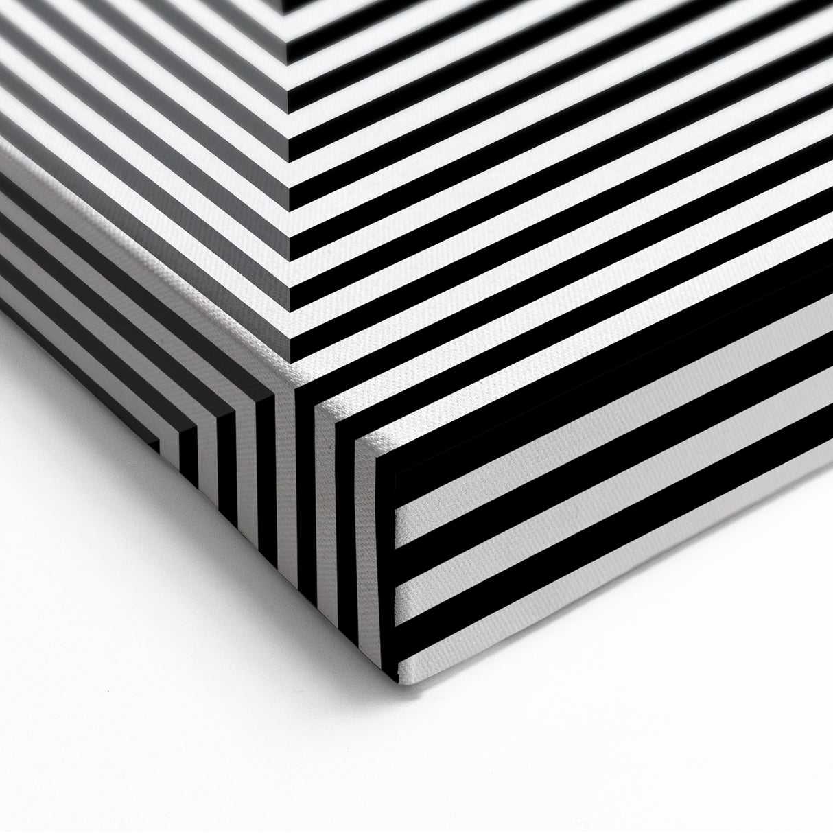 Modern Abstract Wall Art – Optical Illusion Black & White Print