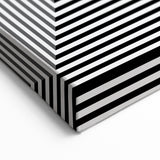 Modern Abstract Wall Art – Optical Illusion Black & White Print