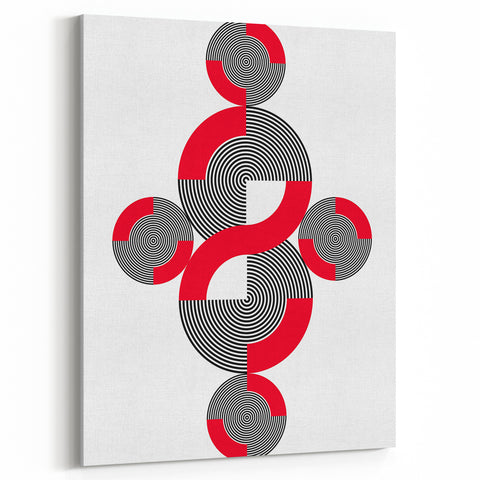 Geometric Abstract Paintings – Bold Modern Spiral Wall Art