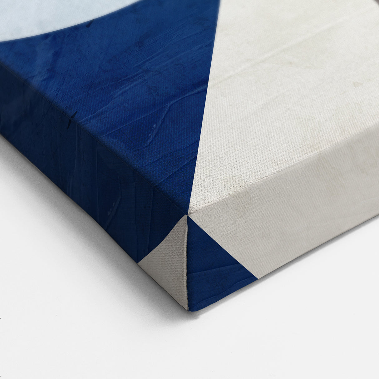 Abstract Art for Sale – Geometric Contemporary Blue & Gray Print