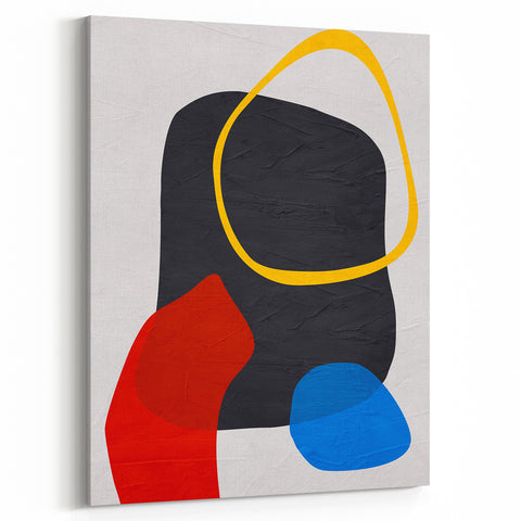 Modern Art Prints – Vibrant Geometric Abstract Canvas