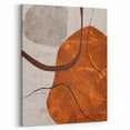Modern Abstract Wall Art – Earthy Rustic Geometric Canvas