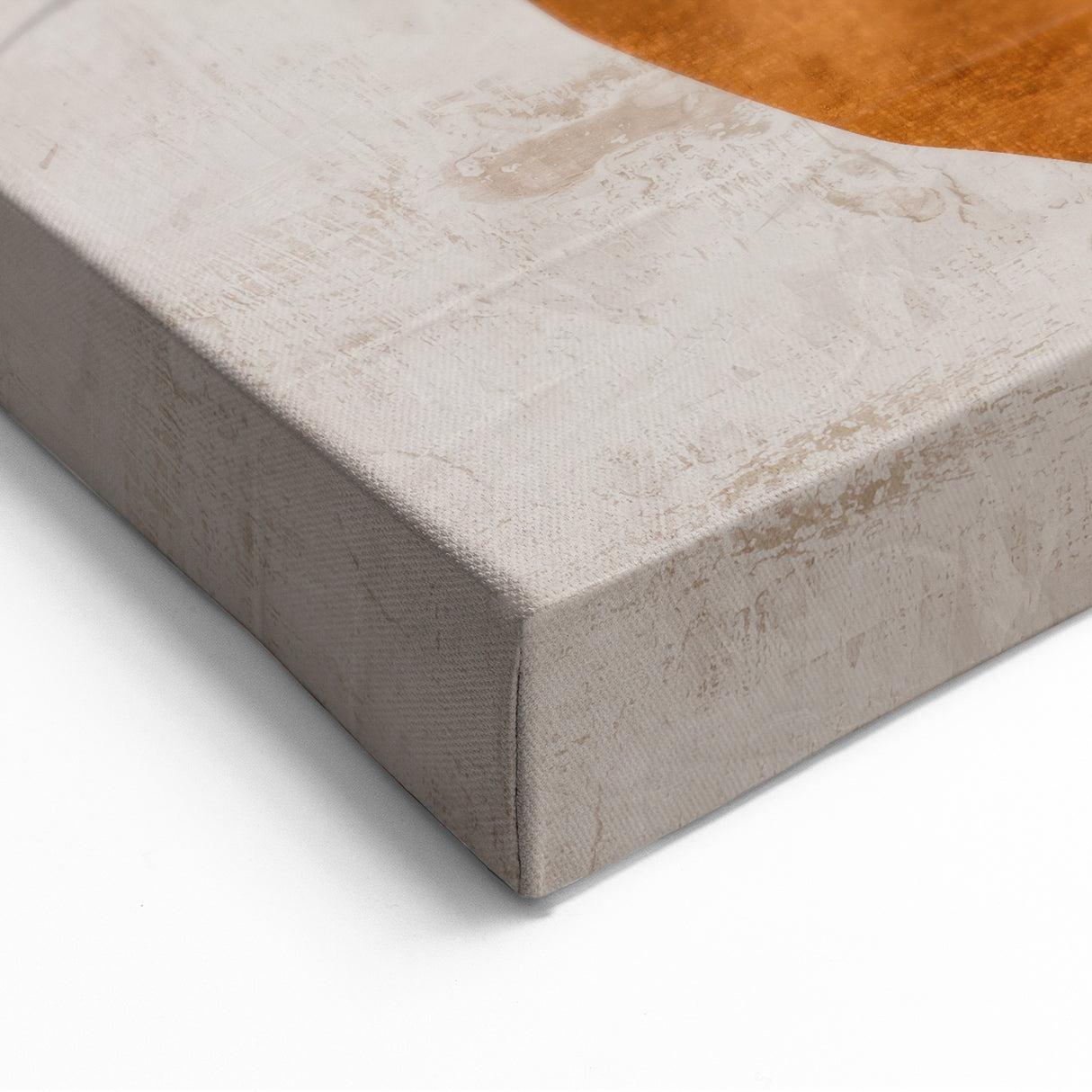 Modern Abstract Wall Art – Earthy Rustic Geometric Canvas