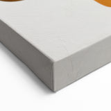 Retro Geometric Brown & Orange Print – Modern Abstract Wall Art