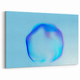 Minimalist Abstract Art – Fluid Blue Modern Wall Decor