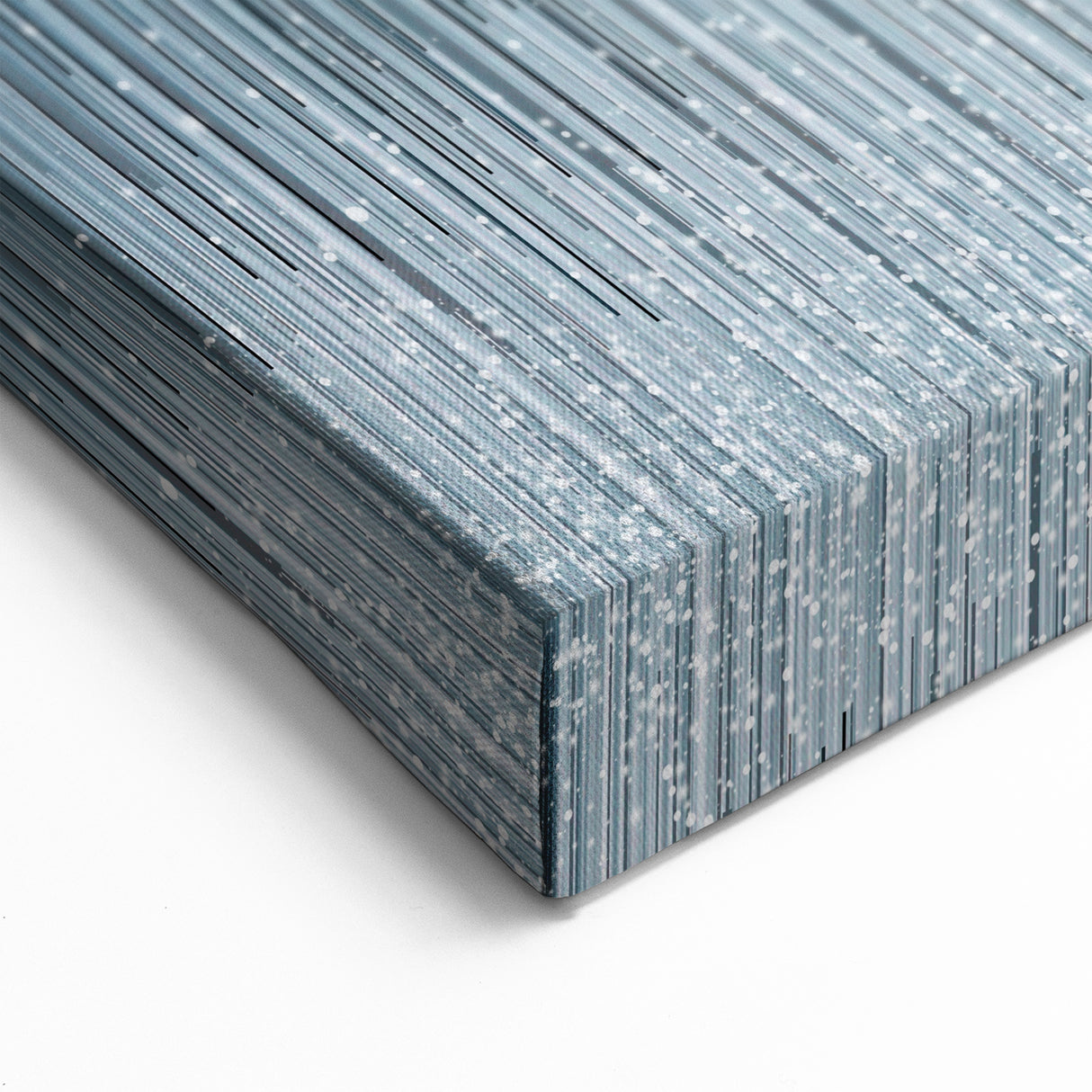 Large Modern Art Piece - Dark Blue & Gold Abstract Print