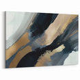 Minimalist Wall Decor - Black and Gold Abstract Canvas