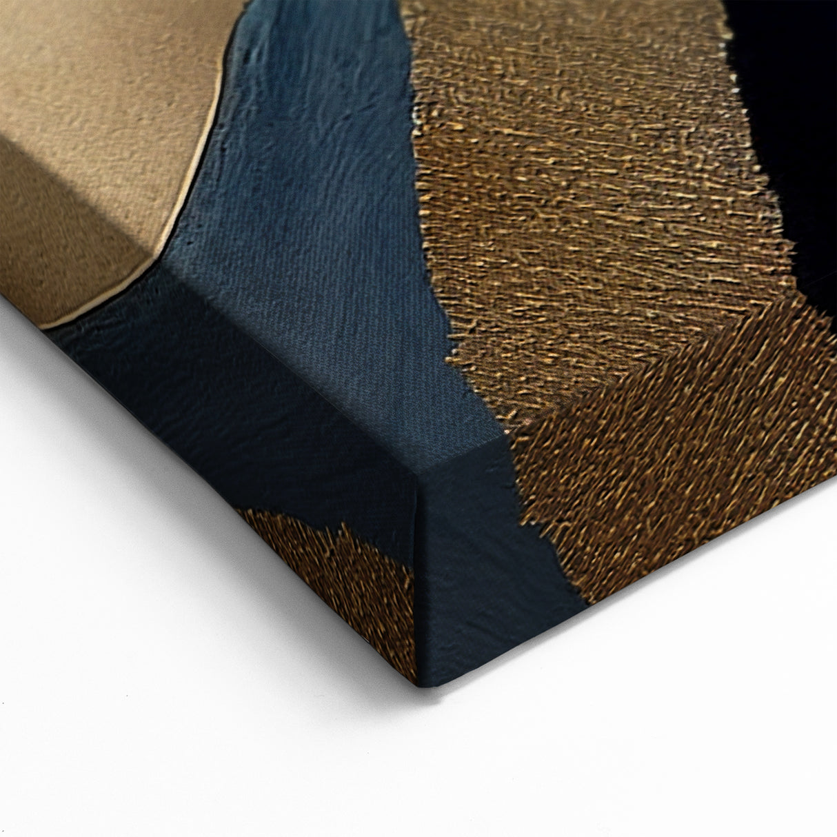 Minimalist Wall Decor - Black and Gold Abstract Canvas