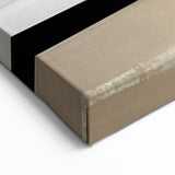 Minimalist Wall Decor - Black and Beige Abstract Art