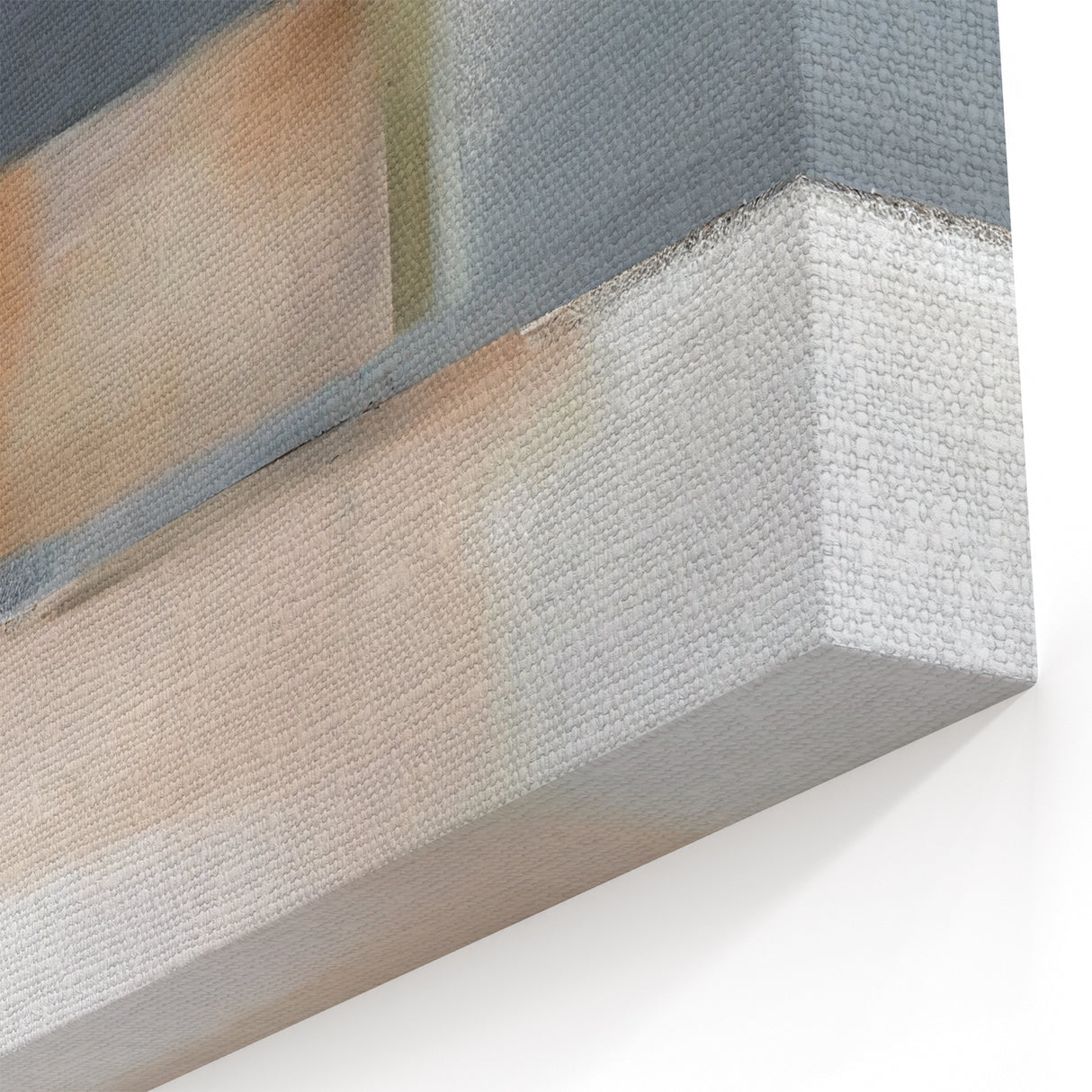 Modern Art Prints - Beige and Gray Geometric Abstract Canvas