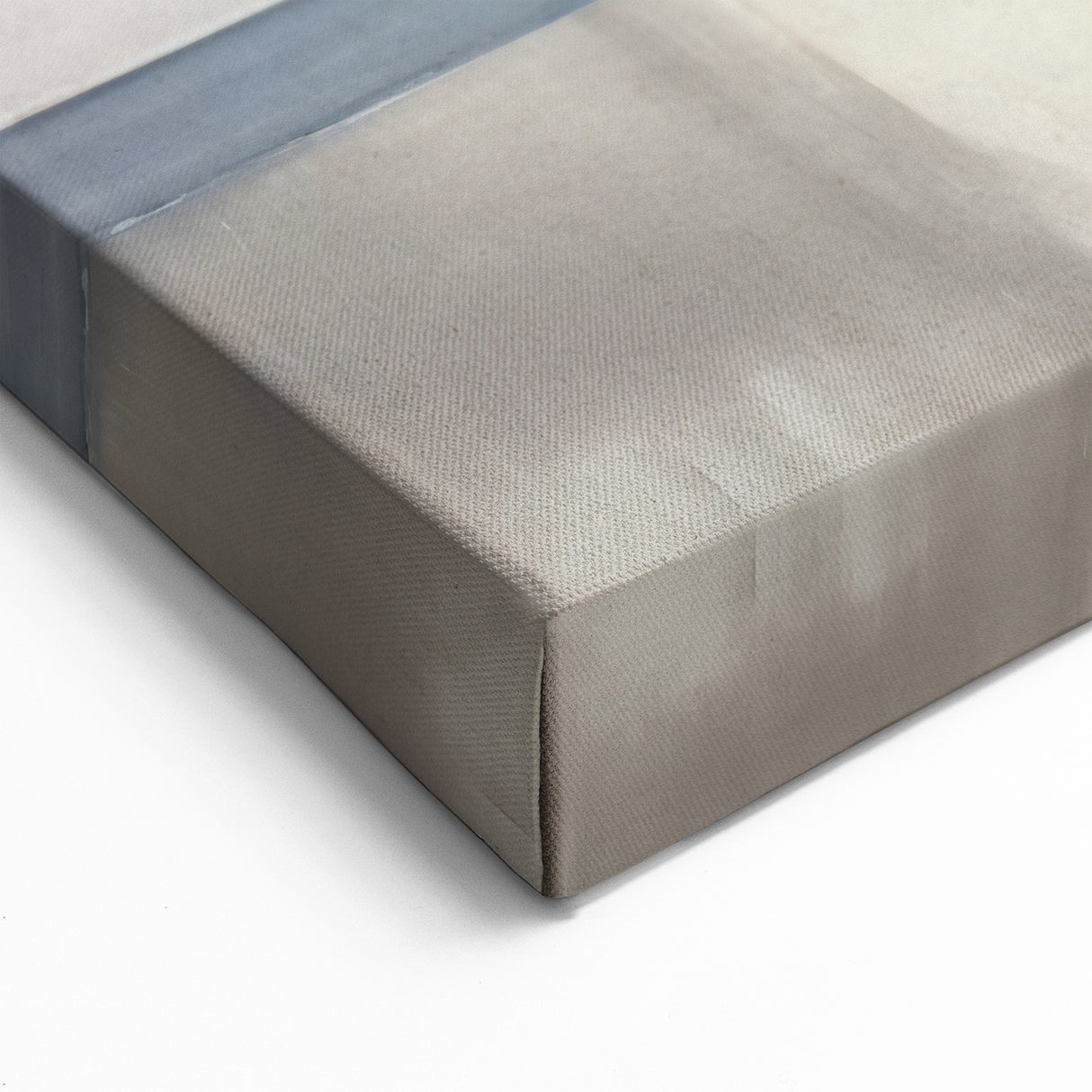 Contemporary Canvas Print - Navy Blue and Beige Abstract Art