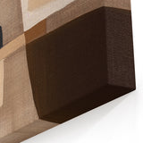 Modern Abstract Wall Art - Brown and Beige Geometric Print