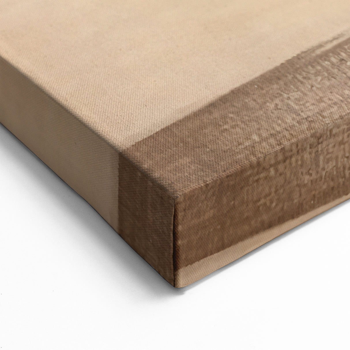 Modern Abstract Wall Art - Brown and Beige Geometric Print