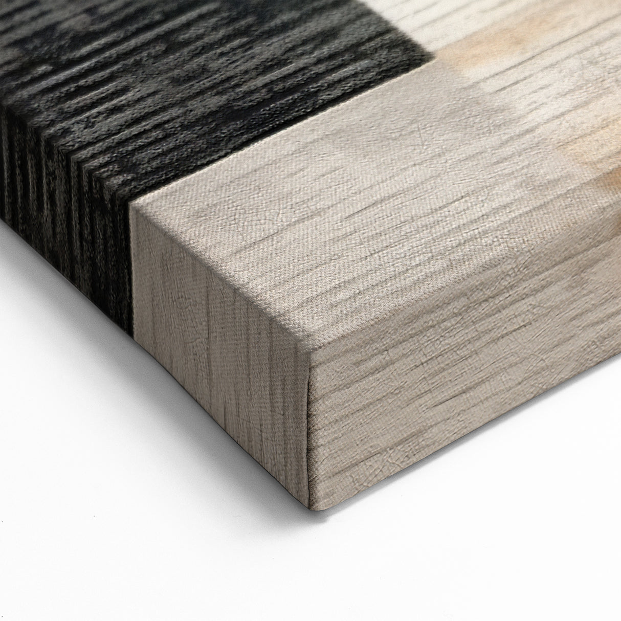 Geometric Abstract Painting - Black and Gray Modern Art