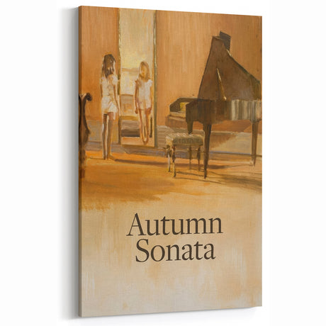 1970s Vintage Movie Poster Autumn Sonata Classic Drama Art