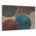 Abstract Art for Sale - Teal and Brown Geometric Canvas Print