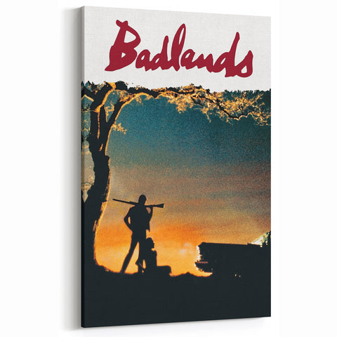 1970s Vintage Movie Poster Badlands Classic Crime Film Art