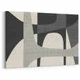 Minimalist Wall Decor - Black and Gray Geometric Print