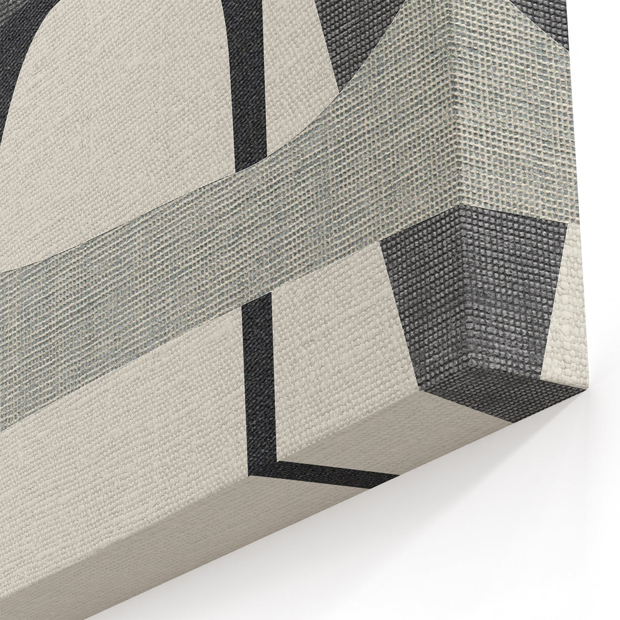 Minimalist Wall Decor - Black and Gray Geometric Print