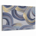 Modern Art Prints - Gray Blue and Gold Abstract Wall Decor